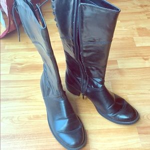 Amiana black boots
